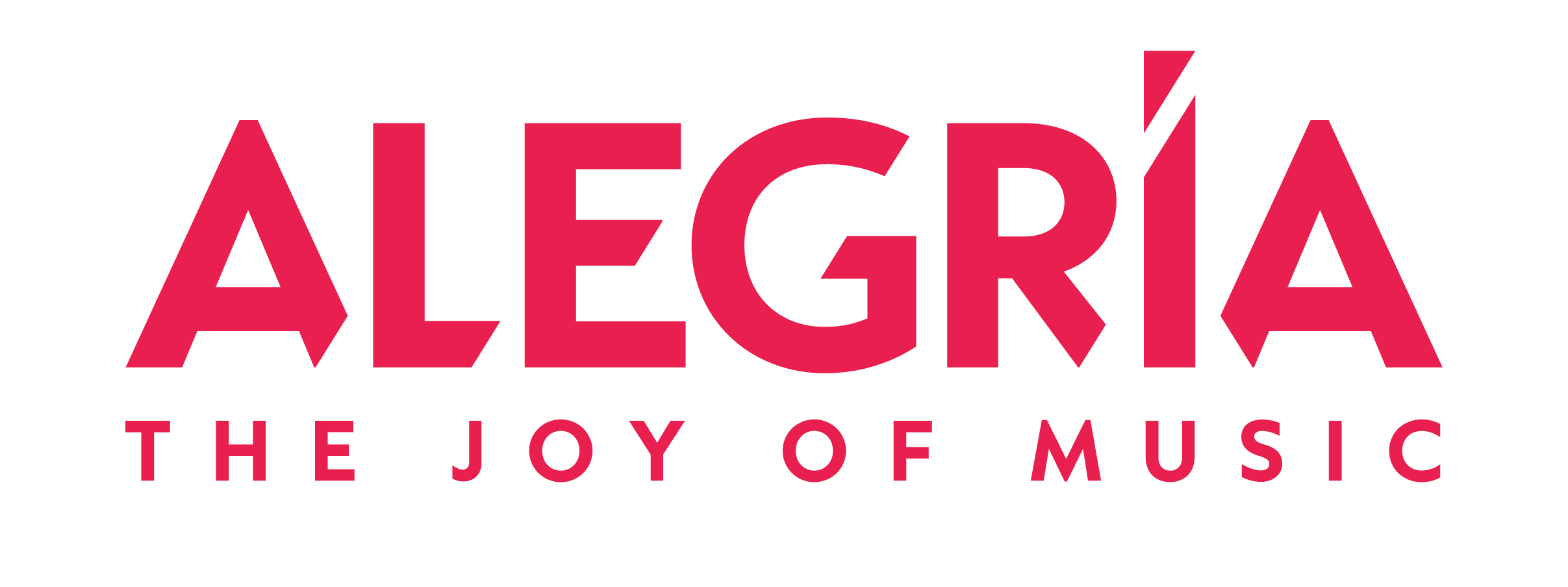 Logo Alegría — The Joy of Music