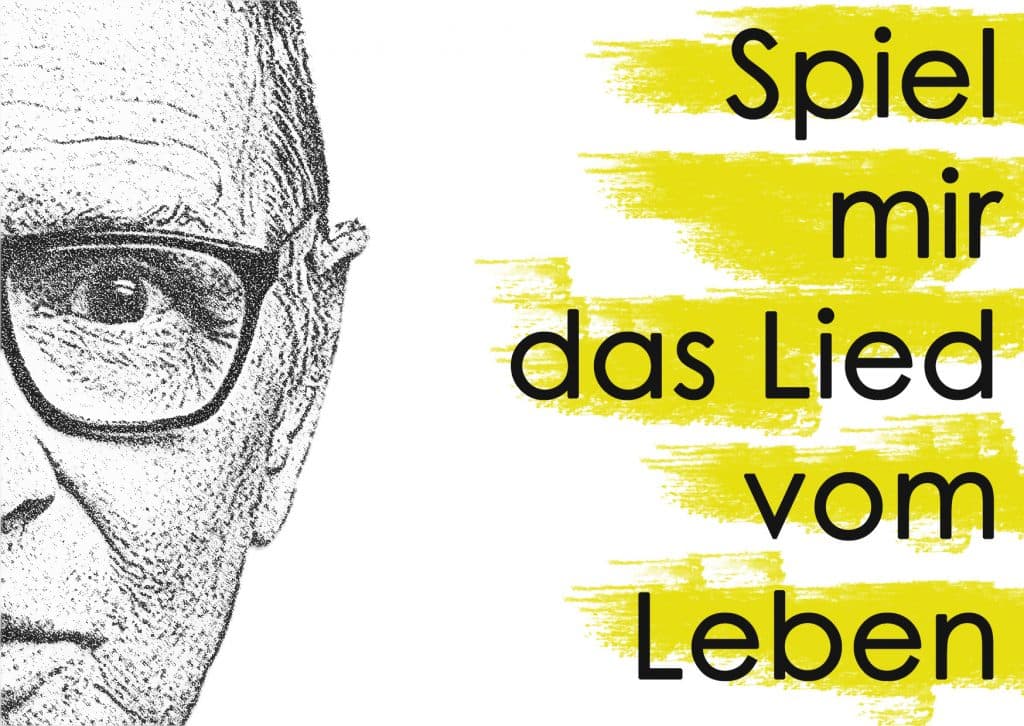 Spiel mir das Lied vom Leben — Konzertplakat