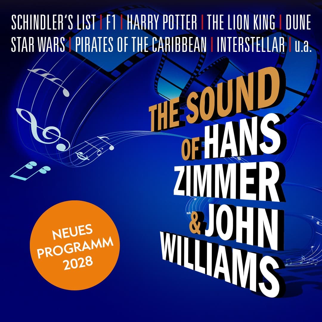 The Sound of Hans Zimmer & John Williams 2028 — Konzertplakat