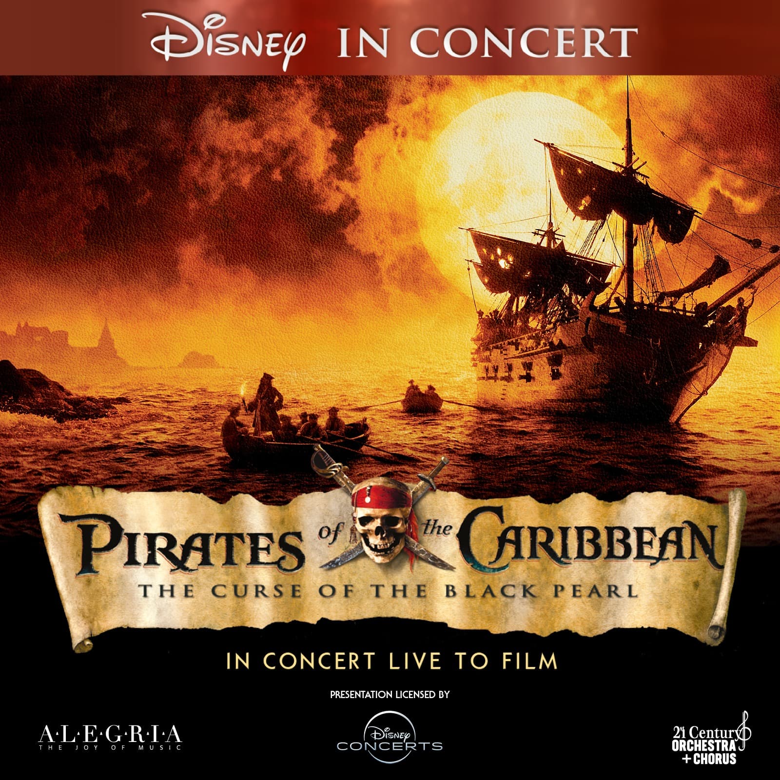 Pirates of the Caribbean – The Curse of the Black Pearl — Konzertplakat